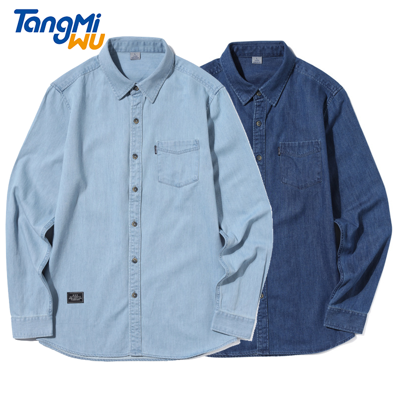 Camisa De Trabajo Industrial Tela Jeans Con Cinta Reflectiva