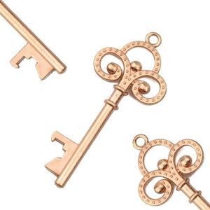 Vintage Skeleton Key Bottle Openers <b>Wedding</b> Favors Souvenir Gift Set Guests Pillow Candy <b>Box</b> Escort Thank You Tag French Ribbon - Product Image 2