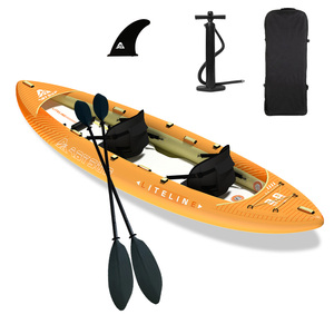 Kayak gonflable OEM 100% Drop Stitch pour 2 personnes, canoë tandem <span class=keywords><strong>rigide</strong></span> haute pression, fabrication en usine - Product Image 1