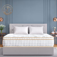 Matelas en mousse haute densité moderne, hypoallergénique, écologique, avec technologie de mousse à mémoire de forme au gel rafraîchissant et ressorts ensachés, pour chambre et école