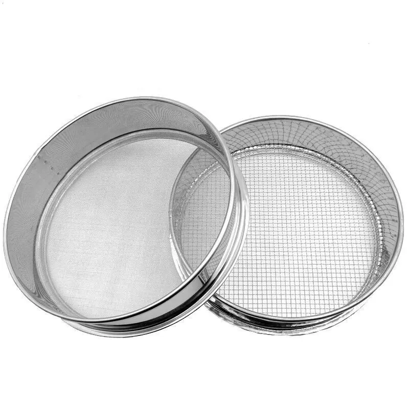 Stainless Steel Soil Sieve Riddle Sieve Mesh Filter Sand Sifter Bonsai Gardening Tool