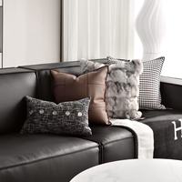 Bantal Sofa Tiff Home Gaya Modern 30*50cm Grosir Kelas Atas Dapat Disesuaikan Anti-Statis Tenun Bordir Pola Geometris