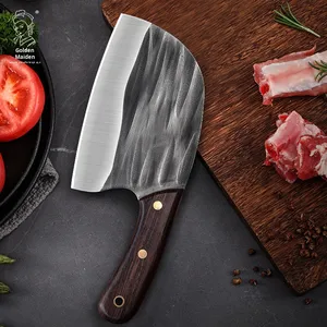 Cuchillo de Carnicero y Chef de 6 Pulgadas, Forjado a Mano, de Acero Inoxidable, para Cortar Huesos y Carne, Estilo Serbio - Product Image 2
