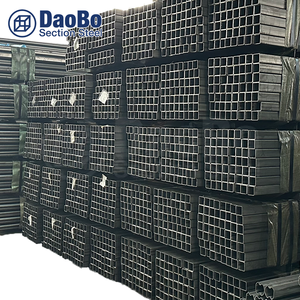 أنابيب فولاذية كربونية ملحومة ASTM ERW متوفرة في المخزون، أنابيب سوداء لإطارات البناء بأفضل سعر GB/T A36 5213 50x50 60x60 - Product Image 1