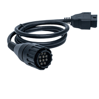 Cable Adaptador OBD2 de 10 Pines Linkyou para Lector de Códigos BMW con Pantalla Digital 12-24V 1 Año de Garantía Soporte en Inglés