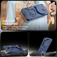 Coque de téléphone robuste à anneau magnétique rotatif à 360 degrés avec protection d'appareil photo pour OPPO Find X9 PRO – Meilleure vente
