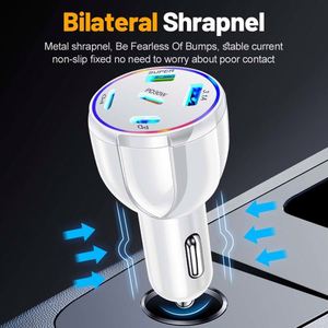USB+PD QC3.0 5-in-1 <b>Magnetic</b> Fireproof Car Fast-<b>Charging</b> Charger for Mobile Phone & Laptop - Product Image 6