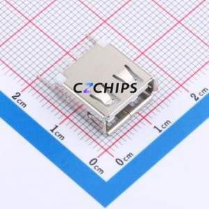 USB180-09-T2-W USB Connector Through hole Component (THT) Connector Type-A USB 2.0 Female Through Hole - Product Image 1