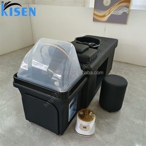 Kisen Hotselling Custom Salon Equipment Hair Spa Wash <b>Bed</b> with Water Storage tank Thai Massage Shampoo <b>Bed</b> with Water <b>Heater</b> - Product Image 5