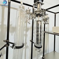 Sistema de destilación molecular de película limpiada de vidrio de alto vacío eléctrico Yangmai con bomba de motor de alta presión