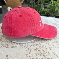 Gorra de Béisbol Icónica Lavada de 6 Paneles con Corona Suave, Bordado de Logotipo Personalizado, Costuras en Contraste de Algodón, Estilo Elegante, Ajuste Cómodo para Adultos, Gorra Tipo Dad Hat