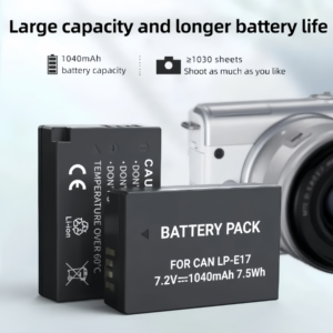 7.2V 1040mAh Rechargeable <span class=keywords><strong>LPE17</strong></span> LP E17 LP-E17 <span class=keywords><strong>Batterie</strong></span> pour <span class=keywords><strong>Canon</strong></span> EOS M3 EOSM5 EOSM6 750D 760D 850D R8 R10 R50 Caméras en Stock - Product Image 6