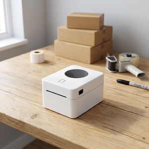 Impresora térmica de etiquetas Bluetooth USB WiFi LAN de 203DPI para papel de 30-104 mm para logística, etiquetas colgantes, facturas y recibos. - Product Image 2
