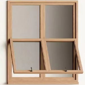 Factory Price Hung <strong>Window</strong> Custom Wooden <strong>Window</strong> Aluminium <strong>Clad</strong> <strong>Wood</strong> <strong>Windows</strong> - Product Image 1