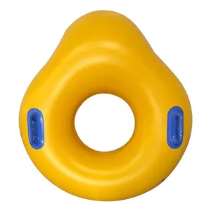 Good Quality Pear Shape 1 Rider Inflatable Water Park SKi Tube Ring