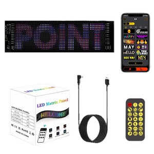 <span class=keywords><strong>Led</strong></span> ma trận <span class=keywords><strong>pixel</strong></span> Bảng điều chỉnh xe tải mắt bluetooth App ma trận <span class=keywords><strong>pixel</strong></span> Bảng điều chỉnh ánh sáng ban đêm tự làm lập trình linh hoạt cho cửa hàng xe hơi khách sạn Thanh - Product Image 2