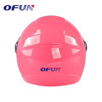Casque de moto pour enfants, sécurité rose, demi-visage, vente en gros