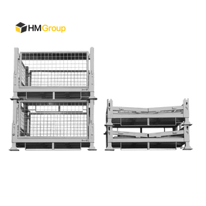 Carretilla elevadora estándar australiana Gavinized móvil retornable plegable almacenamiento malla de alambre Stillage - Product Image 3