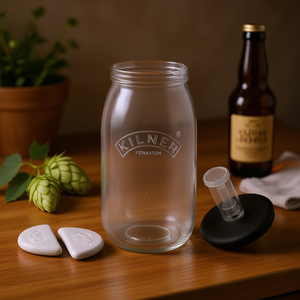 Frasco de Fermentación Kilner de 1L con Tapa de Silicona y Piedras Cerámicas para Elaboración Casera de Cerveza - Product Image 3
