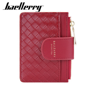 กระเป๋าใส่เหรียญขนาดเล็กสำหรับผู้หญิง Baellerry หนัง PU แบบเย็บลาย ซิปใส่บัตร สีพื้น ใช้ได้ทุกวัน - Product Image 5