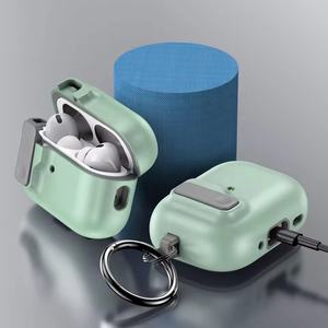 Estuche de bloqueo seguro para interruptor automático Compatible con <span class=keywords><strong>AirPods</strong></span> <span class=keywords><strong>Pro</strong></span> 2nd 1st Generation Funda protectora con Apple Air Pods 4 3 2 Funda - Product Image 5