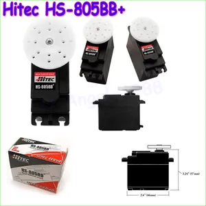 오리지널 Hitec HS-805BB + 152g / 24.7 kg / .14 초 주요 고토크 서보/HS-805BB RC 모델 항공기/자동차/보트용 아날로그 서보