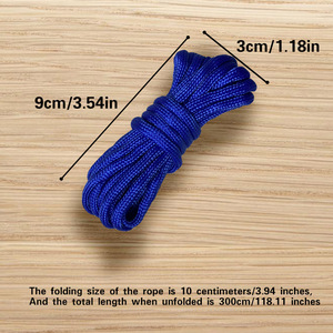 Fiery Fox Paracord Set 4Mm <b>Nylon</b> 59-Piece Multi-Color Survival <b>Rope</b> Outdoor Camping DIY Handmade Cordage Gear - Product Image 4