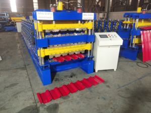 เครื่องขึ้นรูปลอนหลังคาแบบม้วน แอฟริกาใต้ ชุบสังกะสี สามชั้น รุ่น IBR 686/925 แผ่นหลังคาโลหะ หน้าจอสัมผัส 15 เมตร/นาที - Product Image 6