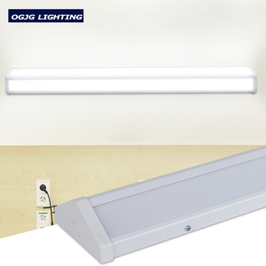 Lampe murale à détecteur de mouvement micro-ondes, à LED linéaire, en aluminium, à montage en surface, avec interrupteur à chaîne, dimmable, avec batterie de secours d'urgence - Product Image 5