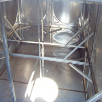Food Grade tangki penyimpan air minum persegi Panel 10000 baja tahan karat 304 liter tipe pengelasan harga