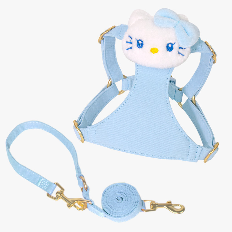 Blue doll-matching leash