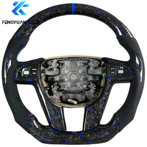 Volante in Fibra di Carbonio Forgiata per <span class=keywords><strong>Pontiac</strong></span> <span class=keywords><strong>GTO</strong></span> G8 GT G6 Firebird Grand Prix Trans Am WS6 2006 1998 2005 - Product Image 1