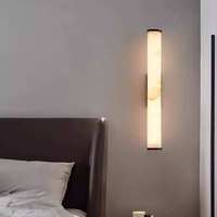 BGST Kupfer Alabaster Wandleuchte Hintergrundbeleuchtung Außen Innen Natürliche Marmor Wandlampen für Zuhause Hotel Schlafzimmer
