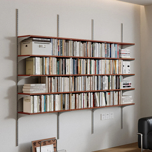 Estante de Livros Moderna Montada na Parede, Prateleira de Exibição Ajustável, <span class=keywords><strong>Rack</strong></span> Modular Flutuante para Armazenamento em Casa - Product Image 3