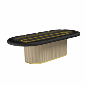 <span class=keywords><strong>Table</strong></span> de <span class=keywords><strong>Poker</strong></span> Ovalado Oval 10 Hommes 10 Places Multifonctionnelle pour Jeux de <span class=keywords><strong>Table</strong></span> de Casino avec Support en Bois et Tasses en Acier - Product Image 4