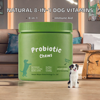 Complément Multivitaminé 8-en-1 Naturel Personnalisé avec Logo OEM, 120 Comprimés à Croquer pour Chats et Chiens – Soin de Santé pour Animaux de Compagnie