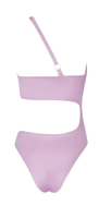 Maillot de bain une pièce personnalisé pour femme, asymétrique à une épaule, avec découpes torsadées et froncées, coupe haute, idéal pour les fêtes à la plage