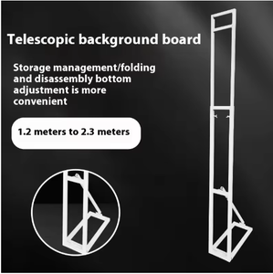 热销铁制庆典派对拱门道具可定制尺寸颜色高度可调节便携式可折叠室内/室外KT板 - Product Image 6