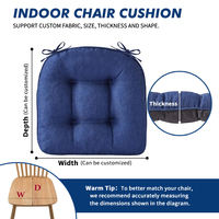 Caractéristique lavable de tapis de coussin de siège de coussin de chaise de maison moderne