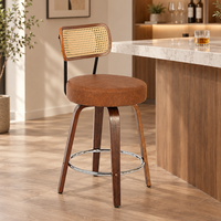 Mobilier de salle à manger de style contemporain, pivotant à hauteur réglable, chaise de salle à manger pour le petit-déjeuner, tabouret de bar à hauteur de comptoir
