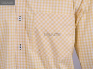 เสื้อเชิ้ตแขนยาวสำหรับผู้ชาย,เสื้อเชิ้ตผู้บริหารทำจากผ้าฝ้าย100% สำหรับผู้ชายจาก Steve & James มีบริการ OEM - Product Image 4