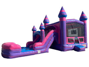 Castillo inflable con tobogán en oferta para alquiler comercial en fiestas al aire libre - Product Image 2