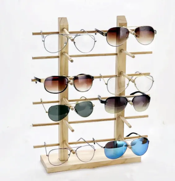 Новый брендовый оптический деревянный акриловый металлический напольный шкаф для очков солнцезащитных очков стойка для дисплея