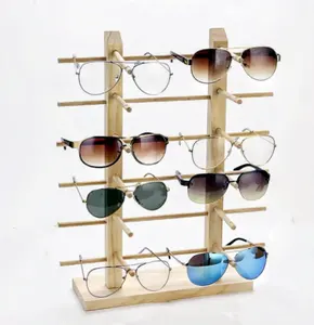 Neue Marke optische Holz Acryl Metall Bodens chränke Brillen Sonnenbrille Display Stand Rack