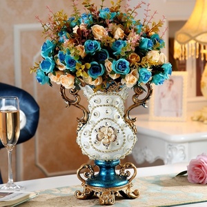 Gran jarrón de estilo europeo-Retro de cerámica de lujo para decoración del hogar - Product Image 5