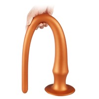 YIJI Plug anal en silicone à queue extra longue, bâton de massage pour stimulation anale et masturbation féminine, produit sexuel pour adultes