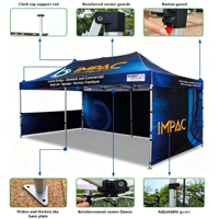 Hochwertiges Maßgefertigtes Messezelt Aluminiumrahmen Pop-up-Eventzelt Wasserdicht 10x10ft 10x20ft für Ausstellungen und Outdoor-Aktivitäten