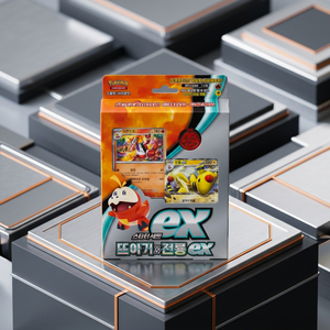 TCG Scarlet Violet Fuecoco Ampharos Ex Starter Deck 60 ใบ การ์ดสะสมภาษาเกาหลีแบบซีล  รุ่น AB0132 สำหรับผู้จัดจำหน่าย - Product Image 2