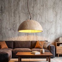 Lampe suspendue minimaliste pour éclairage intérieur, luminaire moderne en dôme de travertin
