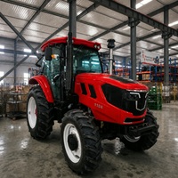 Tracteur diesel compact polyvalent 1104HP avec garantie longue durée, 18HP, haute vitesse, cabine climatisée, idéal pour le labour, la plantation et la récolte en grande exploitation agricole